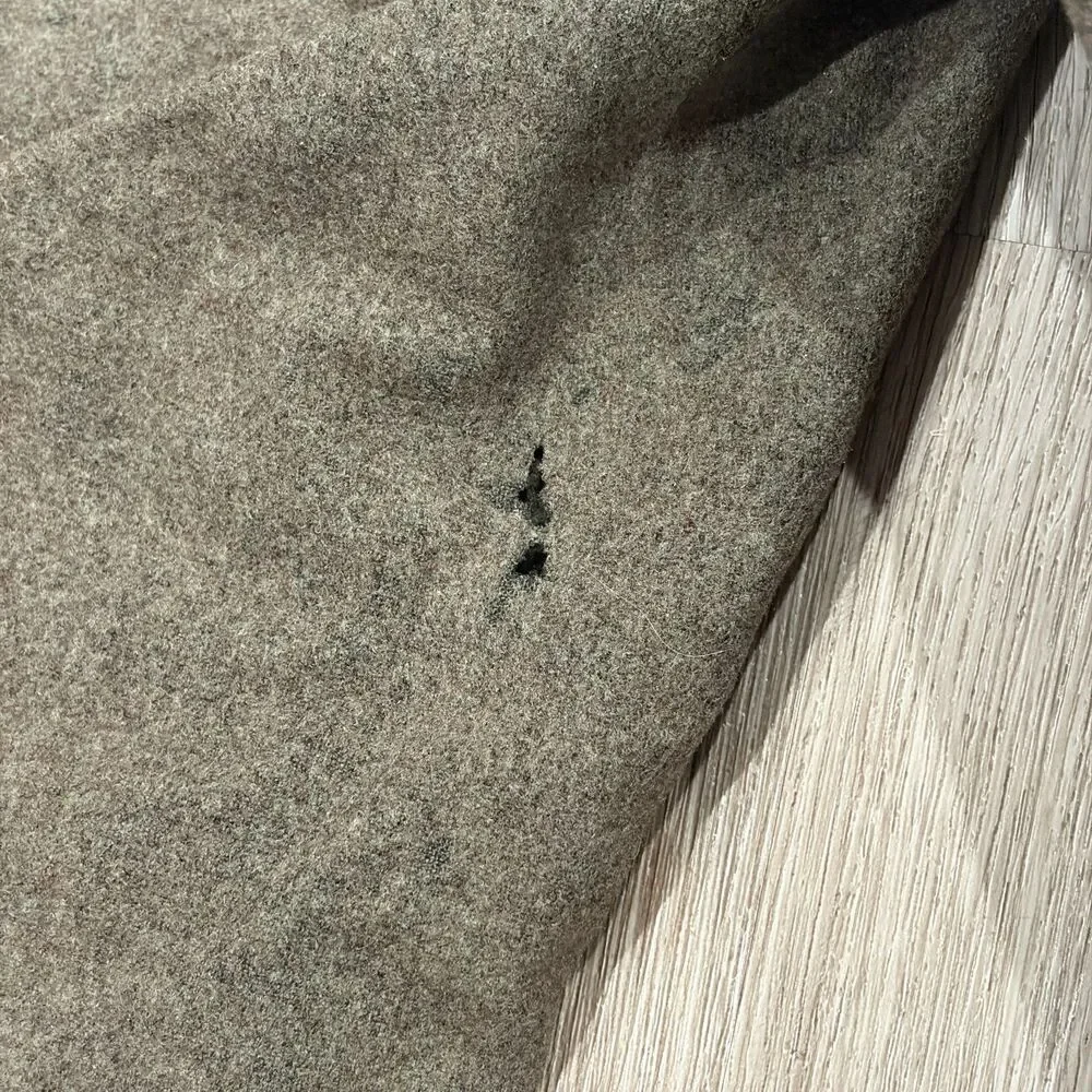 Vintage 60s German Military Pants WEHRMANN 38x28 Green Wool Cargo Repaired